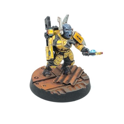Yellow T’au Kill Team Fire Warrior Shas’ui Leader