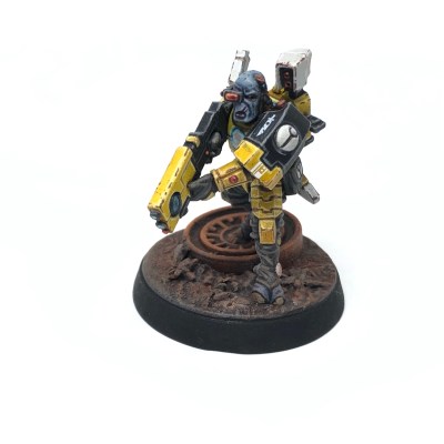 Yellow T’au Kill Team Fire Warrior Breacher Shas’ui Veteran Specialist